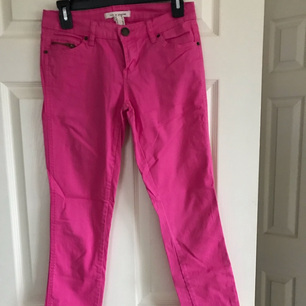Life In Progress pink jeans
